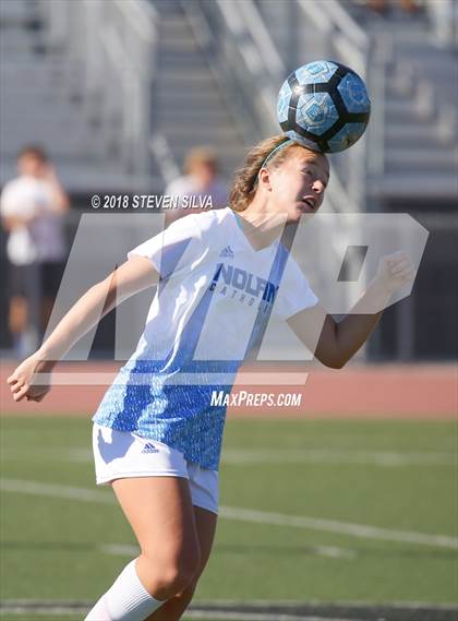 Thumbnail 2 in Mission Hills vs. Nolan Catholic (23rd Annual SoCal Soccer Classic) photogallery.