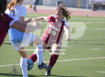 Thumbnail 3 in Mission Hills vs. Nolan Catholic (23rd Annual SoCal Soccer Classic) photogallery.