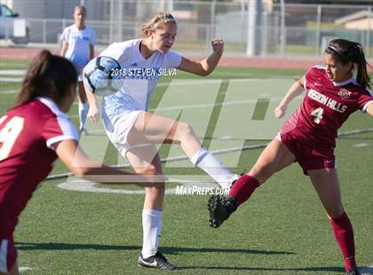 Thumbnail 3 in Mission Hills vs. Nolan Catholic (23rd Annual SoCal Soccer Classic) photogallery.