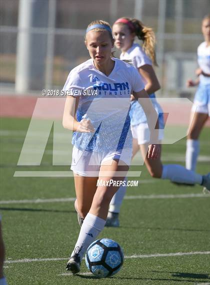 Thumbnail 1 in Mission Hills vs. Nolan Catholic (23rd Annual SoCal Soccer Classic) photogallery.