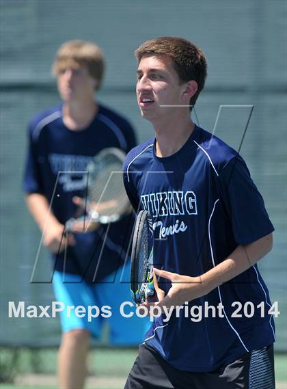 Thumbnail 1 in Dougherty Valley vs. Pleasant Valley (CIF NorCal Regional Team Tennis Championships) photogallery.