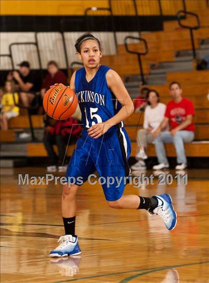 Thumbnail 2 in Dickinson vs Clear Brook (McDonald's Texas Invitational) photogallery.