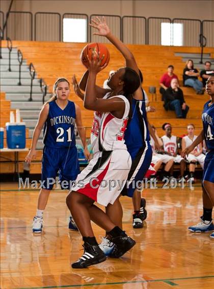 Thumbnail 2 in Dickinson vs Clear Brook (McDonald's Texas Invitational) photogallery.