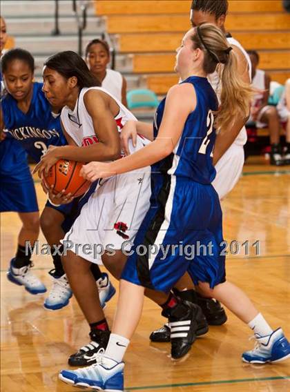 Thumbnail 2 in Dickinson vs Clear Brook (McDonald's Texas Invitational) photogallery.