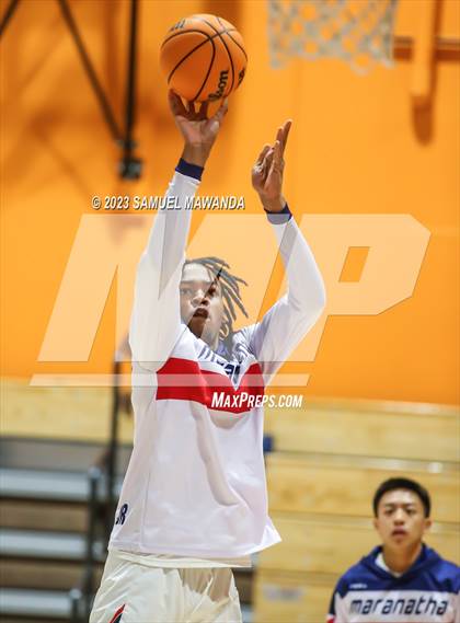 Thumbnail 1 in  Maranatha vs Providence (So Cal Christmas Classic) photogallery.