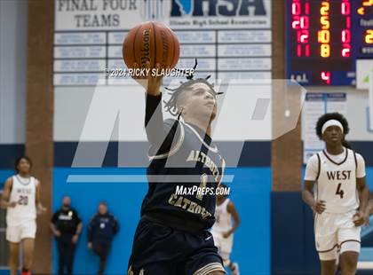 Thumbnail 1 in Belleville West vs. Althoff Catholic (Belleville East Chic-fil-a Classic) photogallery.