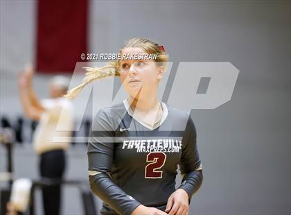 Thumbnail 3 in Fayetteville vs. Sulphur Bluff (UIL Volleyball 1A Semifinals) photogallery.