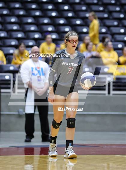 Thumbnail 1 in Fayetteville vs. Sulphur Bluff (UIL Volleyball 1A Semifinals) photogallery.