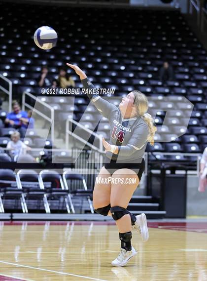 Thumbnail 3 in Fayetteville vs. Sulphur Bluff (UIL Volleyball 1A Semifinals) photogallery.