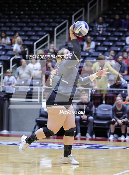 Thumbnail 2 in Fayetteville vs. Sulphur Bluff (UIL Volleyball 1A Semifinals) photogallery.