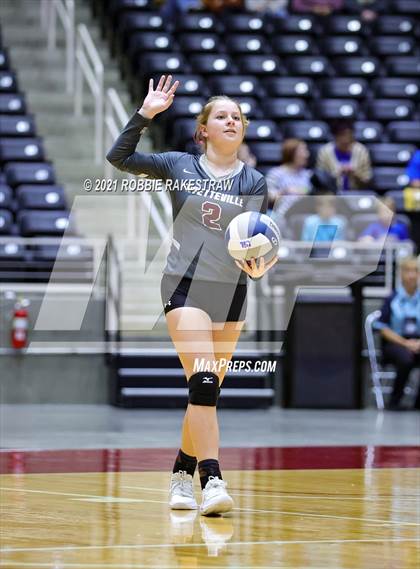 Thumbnail 2 in Fayetteville vs. Sulphur Bluff (UIL Volleyball 1A Semifinals) photogallery.
