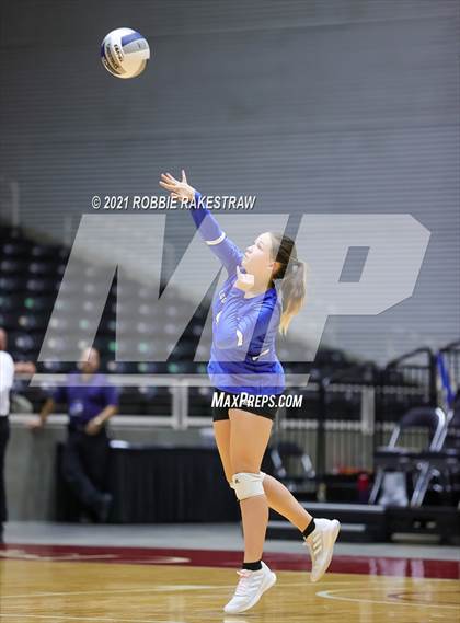 Thumbnail 3 in Fayetteville vs. Sulphur Bluff (UIL Volleyball 1A Semifinals) photogallery.