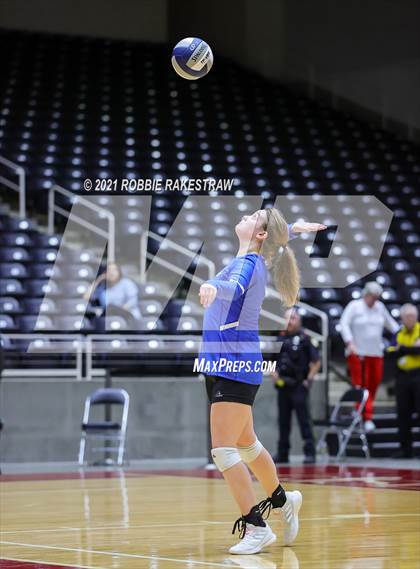 Thumbnail 3 in Fayetteville vs. Sulphur Bluff (UIL Volleyball 1A Semifinals) photogallery.