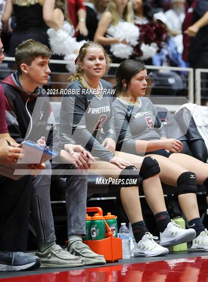 Thumbnail 2 in Fayetteville vs. Sulphur Bluff (UIL Volleyball 1A Semifinals) photogallery.