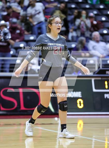 Thumbnail 2 in Fayetteville vs. Sulphur Bluff (UIL Volleyball 1A Semifinals) photogallery.