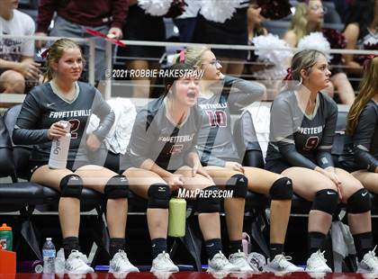 Thumbnail 2 in Fayetteville vs. Sulphur Bluff (UIL Volleyball 1A Semifinals) photogallery.