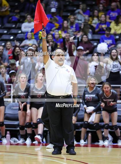 Thumbnail 1 in Fayetteville vs. Sulphur Bluff (UIL Volleyball 1A Semifinals) photogallery.