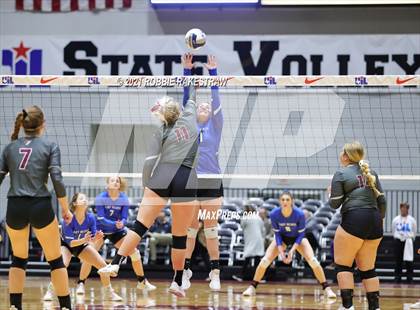 Thumbnail 2 in Fayetteville vs. Sulphur Bluff (UIL Volleyball 1A Semifinals) photogallery.