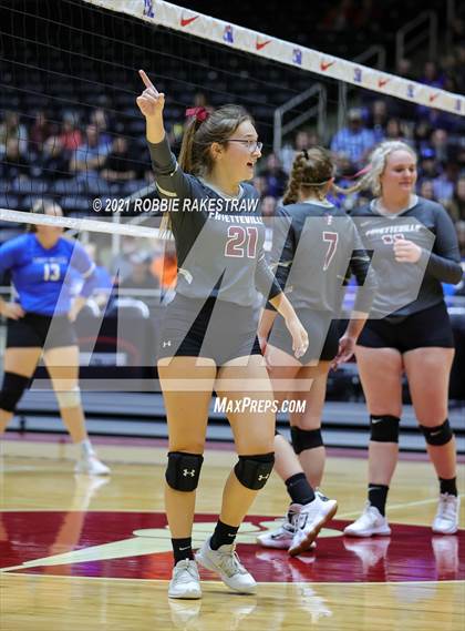 Thumbnail 2 in Fayetteville vs. Sulphur Bluff (UIL Volleyball 1A Semifinals) photogallery.