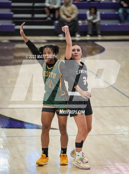 Thumbnail 1 in Lone Peak vs. DeSoto (Holiday Hoopfest) photogallery.