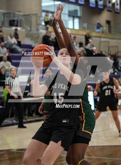 Thumbnail 3 in Lone Peak vs. DeSoto (Holiday Hoopfest) photogallery.