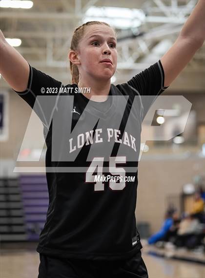 Thumbnail 2 in Lone Peak vs. DeSoto (Holiday Hoopfest) photogallery.