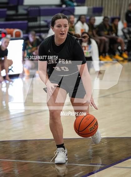 Thumbnail 3 in Lone Peak vs. DeSoto (Holiday Hoopfest) photogallery.