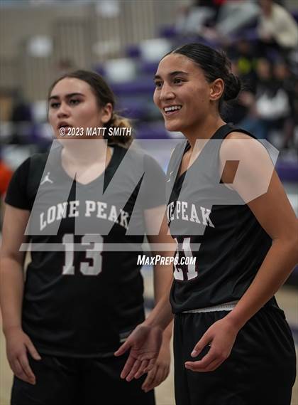 Thumbnail 2 in Lone Peak vs. DeSoto (Holiday Hoopfest) photogallery.