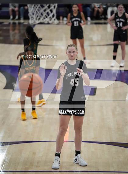 Thumbnail 1 in Lone Peak vs. DeSoto (Holiday Hoopfest) photogallery.