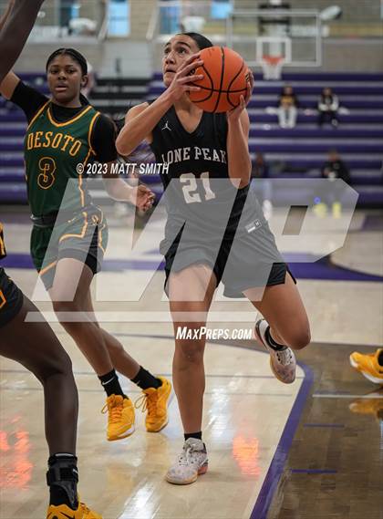 Thumbnail 3 in Lone Peak vs. DeSoto (Holiday Hoopfest) photogallery.