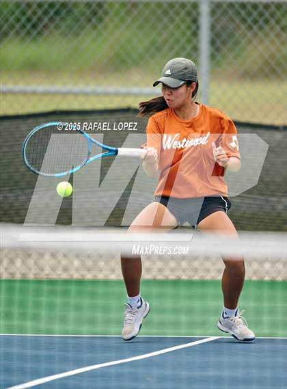 Thumbnail 2 in  UIL Tennis Girls 5A & 6A Finals photogallery.