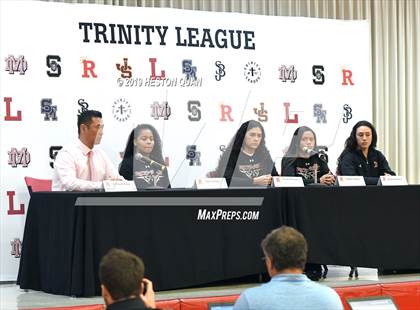 Thumbnail 2 in Trinity League Media Day - Rosary Academy photogallery.