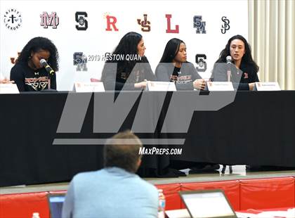 Thumbnail 3 in Trinity League Media Day - Rosary Academy photogallery.