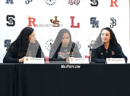 Thumbnail 2 in Trinity League Media Day - Rosary Academy photogallery.