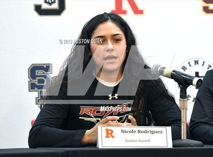 Thumbnail 1 in Trinity League Media Day - Rosary Academy photogallery.