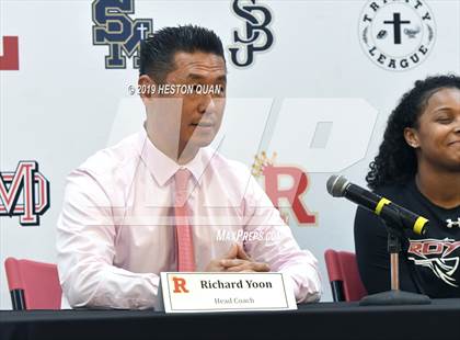 Thumbnail 3 in Trinity League Media Day - Rosary Academy photogallery.