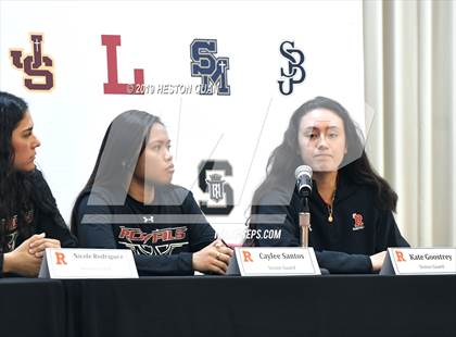 Thumbnail 2 in Trinity League Media Day - Rosary Academy photogallery.