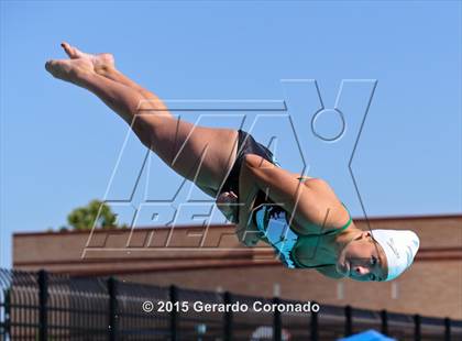 Thumbnail 3 in JV: CIF SJS Girls Diving Finals photogallery.