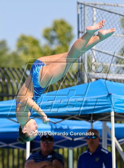 Thumbnail 1 in JV: CIF SJS Girls Diving Finals photogallery.