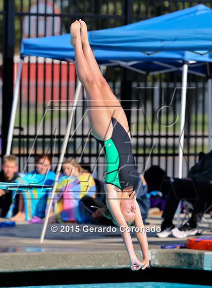 Thumbnail 1 in JV: CIF SJS Girls Diving Finals photogallery.