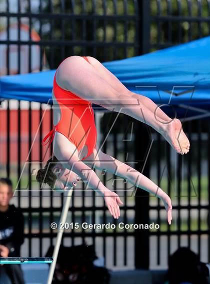 Thumbnail 1 in JV: CIF SJS Girls Diving Finals photogallery.