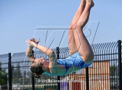 Thumbnail 3 in JV: CIF SJS Girls Diving Finals photogallery.