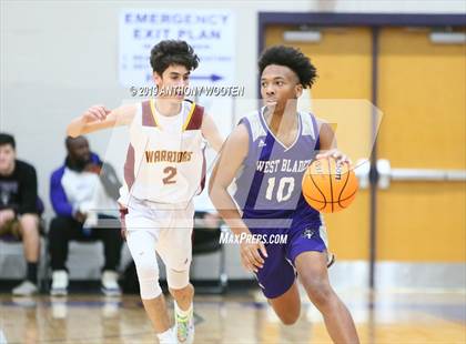 Thumbnail 3 in Dillon Christian vs West Bladen (Adidas Christmas Tournament) photogallery.