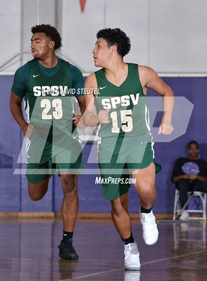 Thumbnail 1 in St. Patrick-St. Vincent vs. Pleasant Grove (St. Hope Elite Classic) photogallery.
