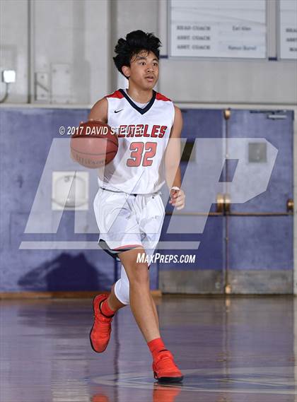 Thumbnail 1 in St. Patrick-St. Vincent vs. Pleasant Grove (St. Hope Elite Classic) photogallery.
