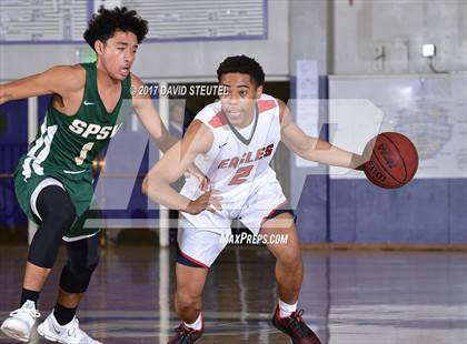 Thumbnail 3 in St. Patrick-St. Vincent vs. Pleasant Grove (St. Hope Elite Classic) photogallery.