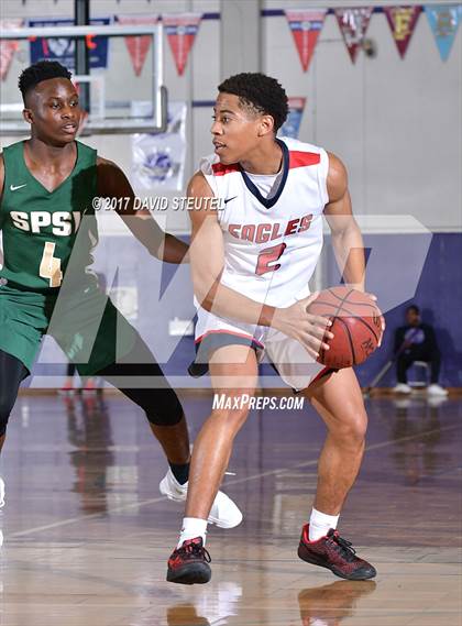 Thumbnail 2 in St. Patrick-St. Vincent vs. Pleasant Grove (St. Hope Elite Classic) photogallery.