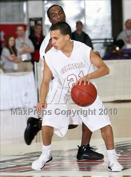 Thumbnail 1 in Commerce vs. Central (Hoophall Classic) photogallery.