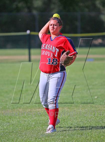 Thumbnail 2 in Pleasant Grove vs. Rocklin (CIF SS D1 Semifinal) photogallery.