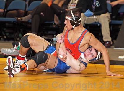 Thumbnail 3 in NYSPHSAA Championships (Division 1 Finals 99-138 lbs) photogallery.